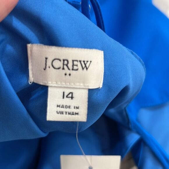 J. Crew Factory Blue Scalloped neck camisole NWT size 14 - Picture 12 of 13